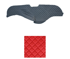 Koženkový potah pal. DAF XF, XG i XG+ červený